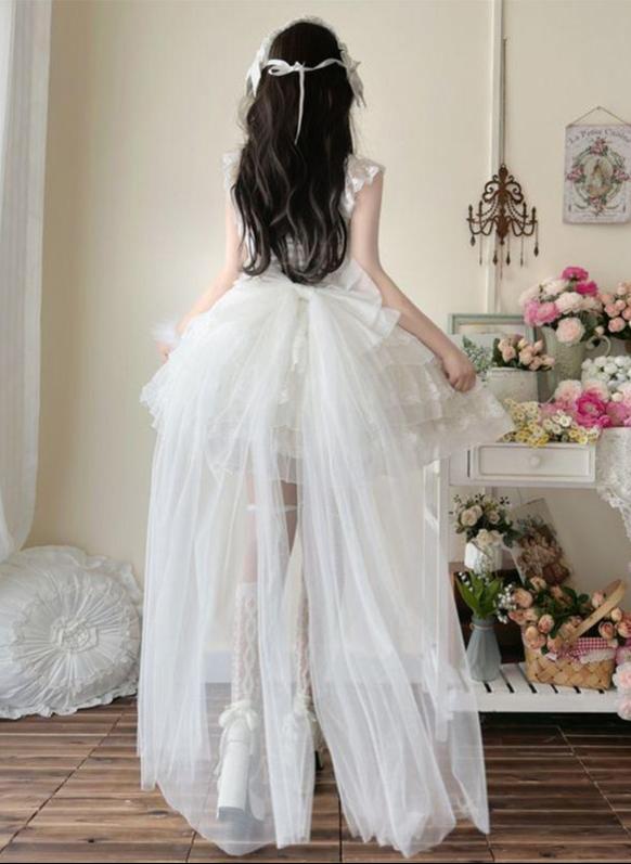 Phoenix Rise - Sweet Lolita Wedding JSK, Bullet Dress Inspired