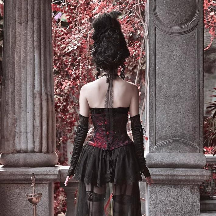 Blood Supply - Duchess - Velvet Gothic Lolita Dress, Corset & Skirt