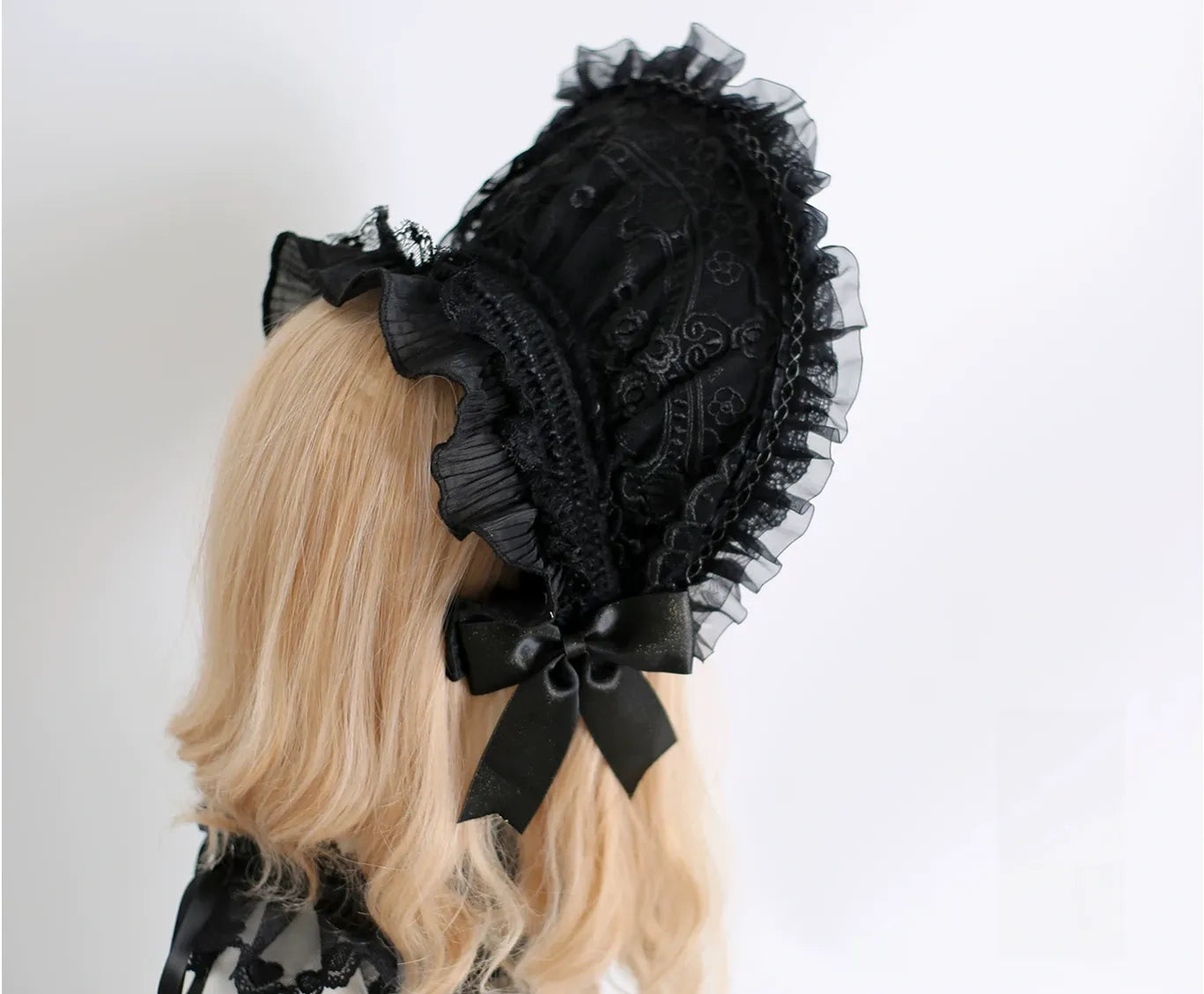 Black-gold Classic Lolita Headpiece, Gold Stamping Accent 45849:865438