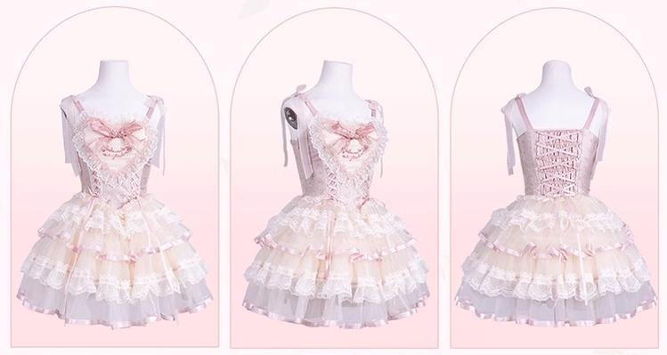 Mademoiselle Pearl~Silk Ballet~Wedding Lolita JSK Dress Princess Ballet Dress   