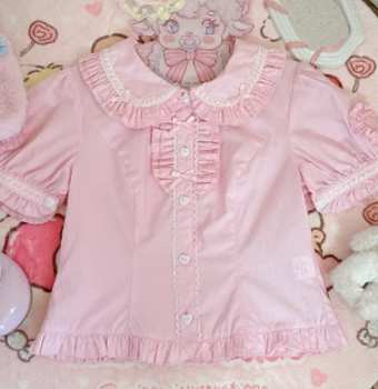 Mewroco~Little Frosty~Kawaii Lolita Summer Blouse Multicolors   