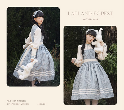 (Buyforme)NyaNya~ Lapland Forest~ Lolita Elegant Vintage Floral JSK OP Dress   