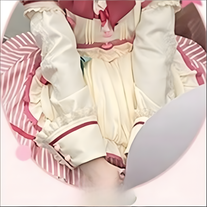 Sakurahime~Berry Bubble~Kawaii Lolita OP Tiered Ruffles Apron Lolita Dress (2XL L M S XL) 41462:701058