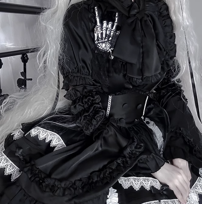 CastleToo - Halloween Gothic Lolita Cross Shaped Brooch Headdress