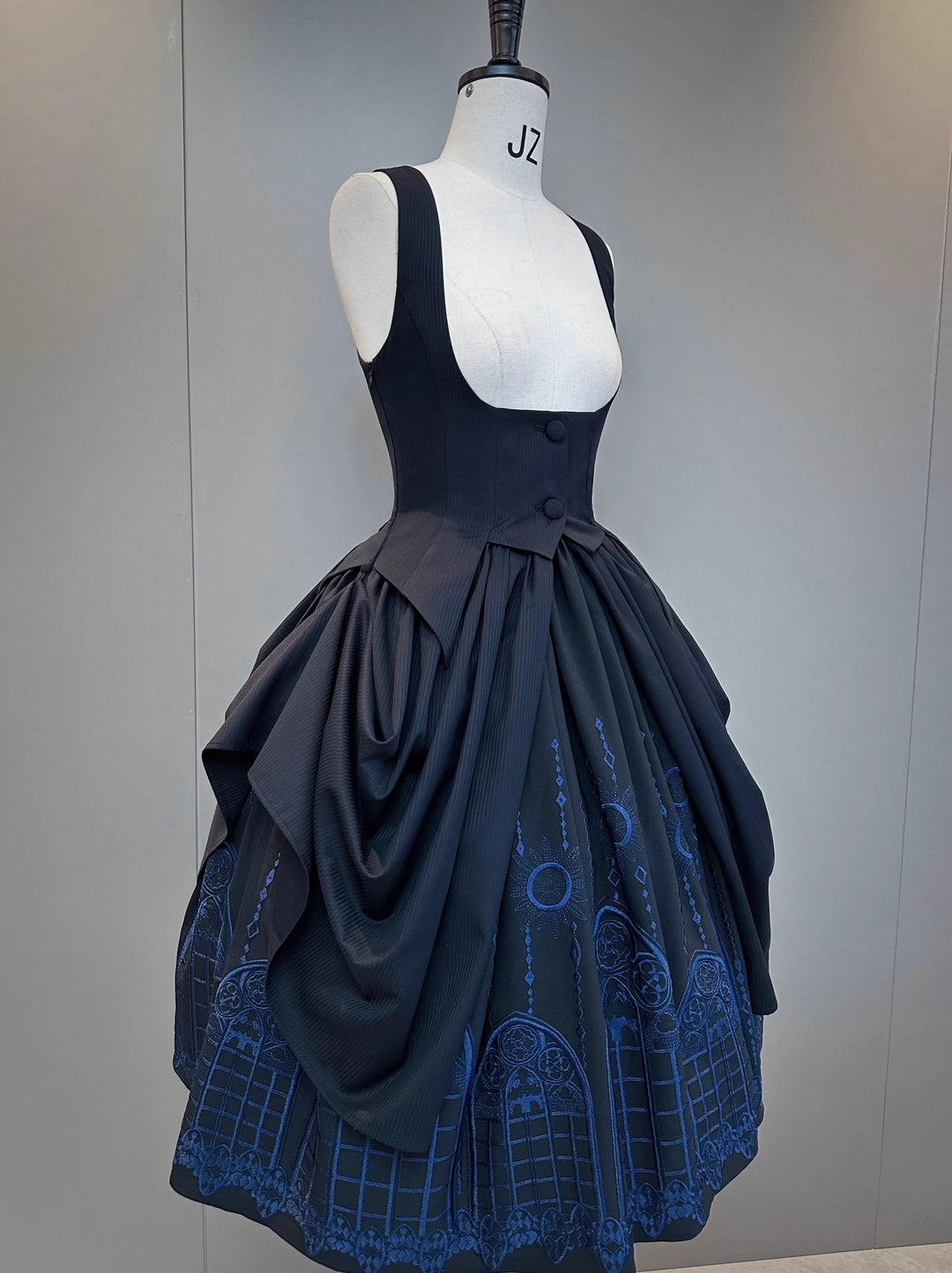 Susin Lolita~Normandy~Gothic Lolita Bust-Supporting JSK Nun Lolita OP Dress (L M S XL) 41698:716814