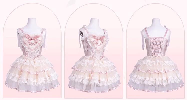 Flower and Pearl Box~Silk Ballet~Wedding Lolita JSK Dress Princess Bridal Dress 34050:442678