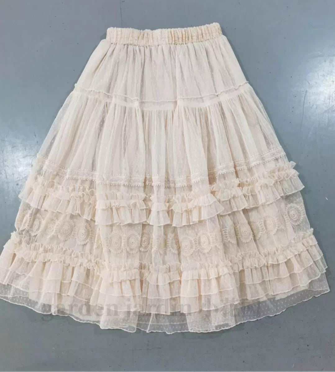 Tiny Garden - Dream Bouquet- Elegant Sweet Lolita Skirt