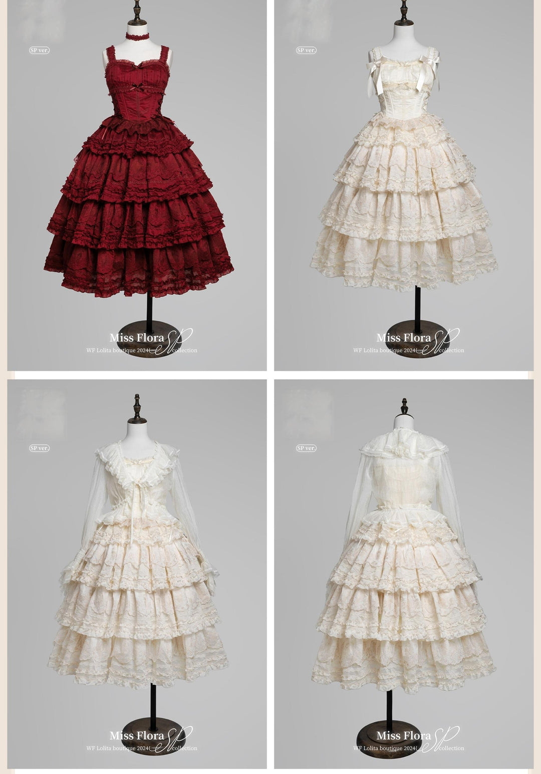 MEEKWIND~Miss Flora~Elegant Lolita Bodice Suit Tiered Skirt