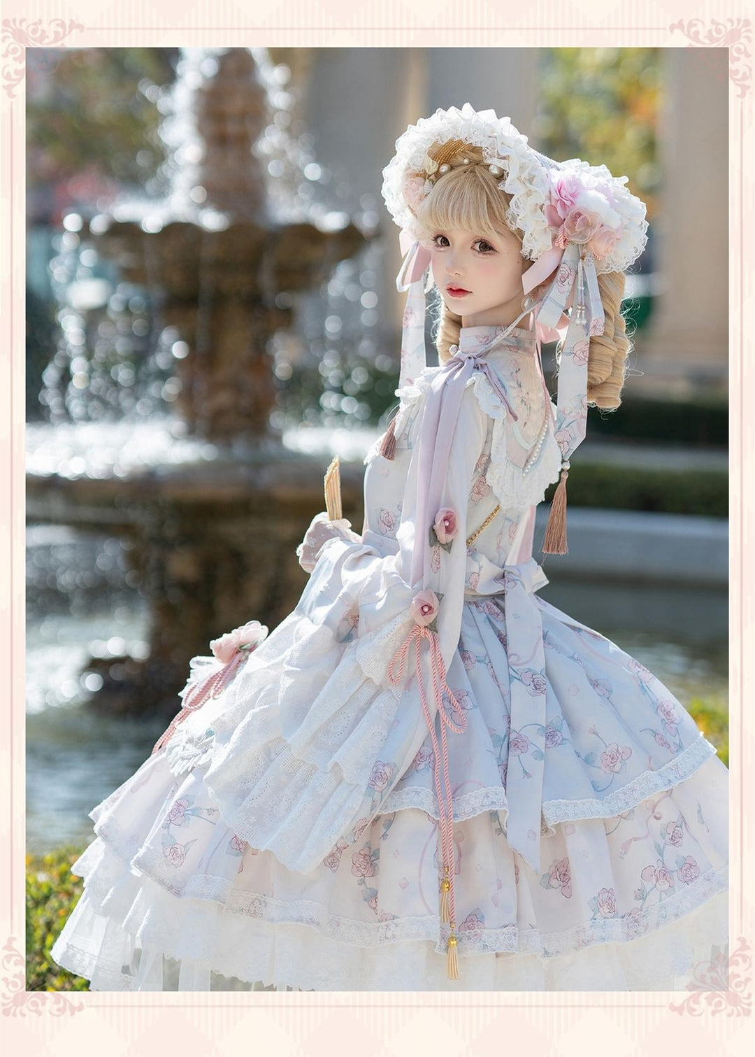 Bramble Rose~Exquisite Luo Shen~Qi Lolita OP Dress Chinese Style Lolita JSK