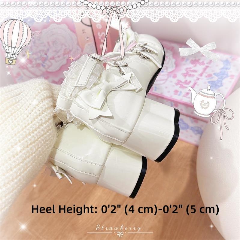 The Season of Booming Flowers - Showa Dreamland - Sweet Lolita Heels, Cute Claw-Shaped Heels 43739:784447