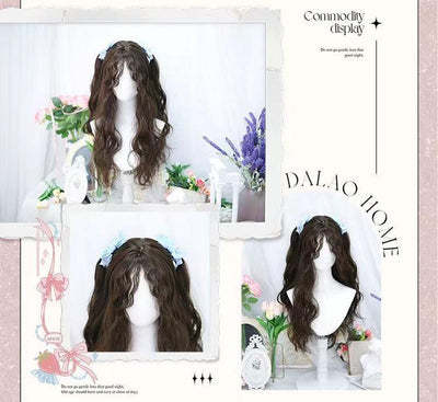 Dalao~Slack~Daily Lolita Wig Sheep Curly Long Wig   