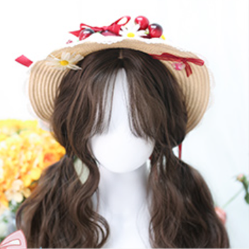 Dalao Home~Waffle~ Lolita Splayed Bangs Curly Wig   