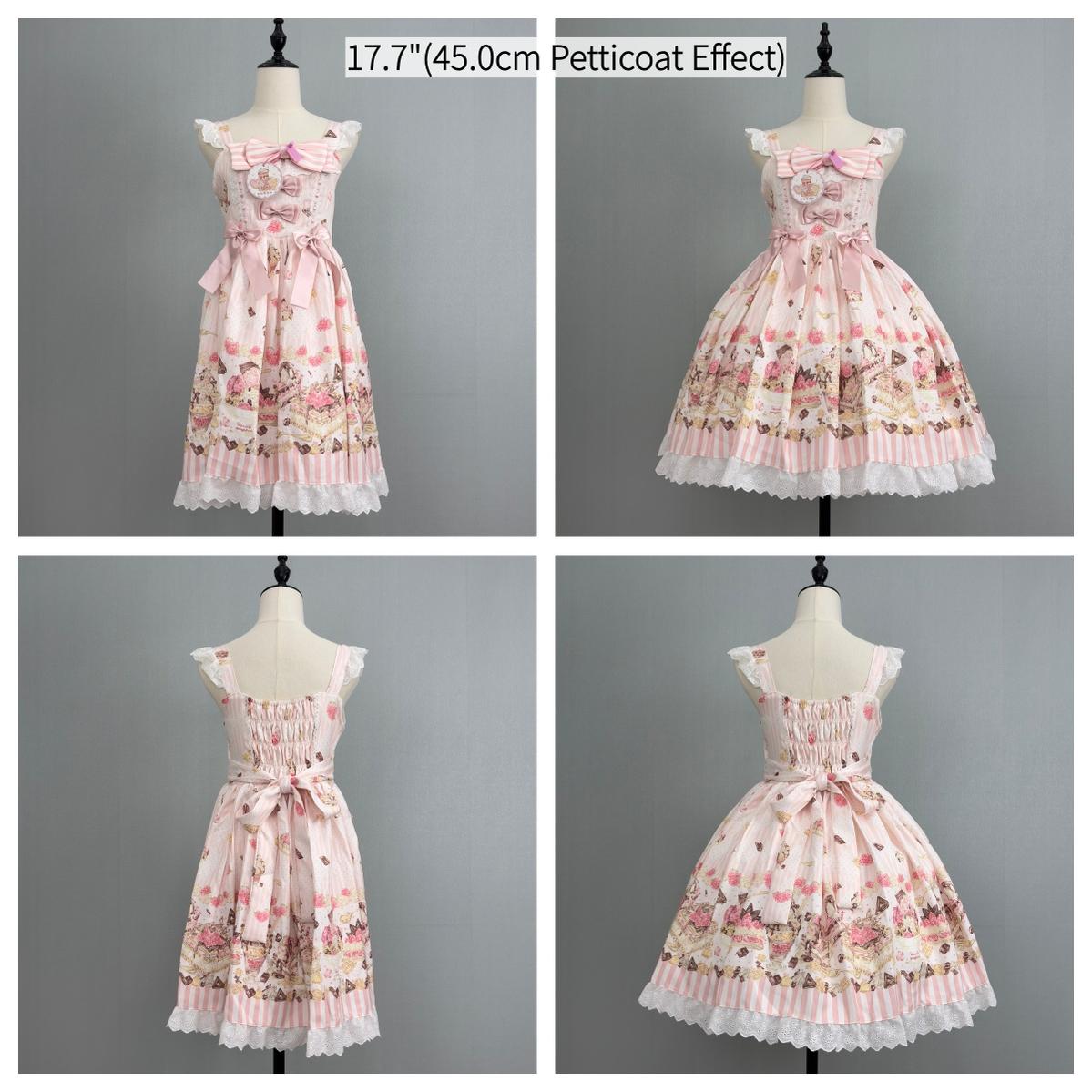 Adjustable Lolita Puffy Hoop Petticoat, 13.8"(35 cm) / 17.7"(45 cm) 46010:872174