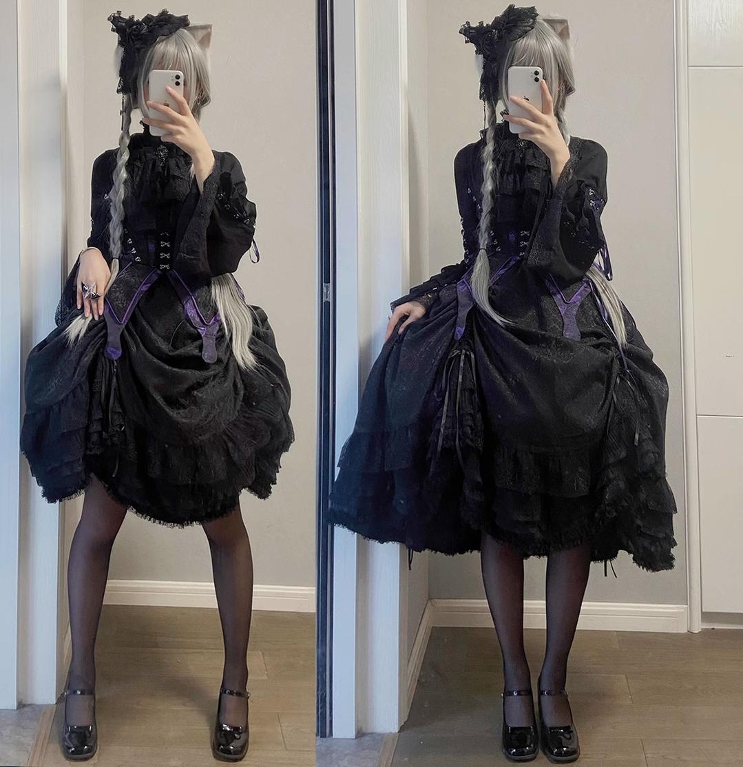 (BFM)MILU ORIG~Herbarium~Gothic Lolita Skirt Set Vest Blouse Multicolors   