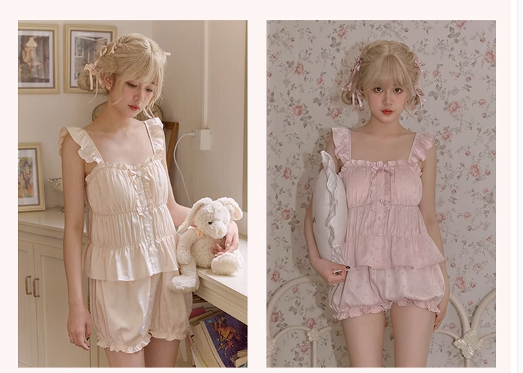 Tan Tuan~Sweet Lolita Pajama Set Multicolors   