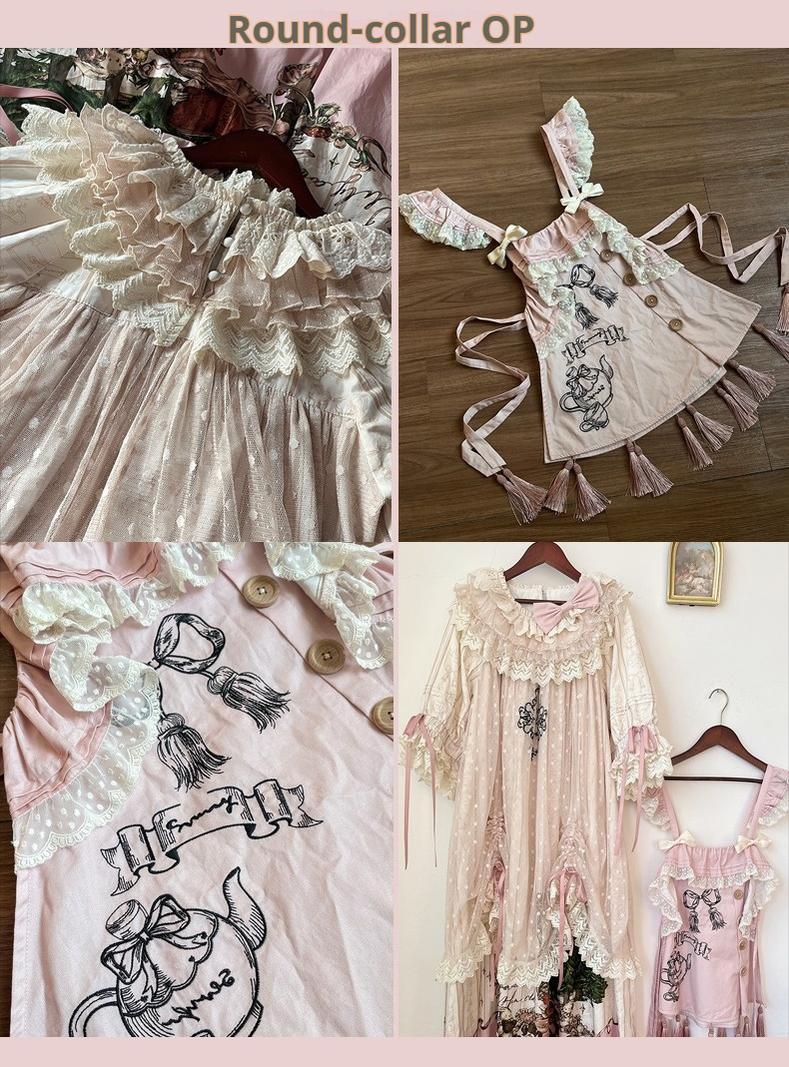 NanShengGe~Girl's Story Book~Plus Size Sweet Lolita OP Dress Two-piece Dress Suit (2XL 3XL 4XL L M S XL) 40704:673710