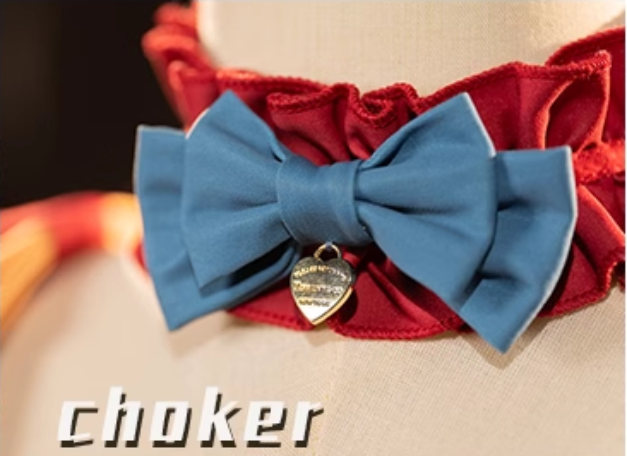 Circus Fairy Tale Opener - Doll-Like Kawaii Lolita Dress S Red, yellow and blue color scheme Choker (one size / choose M)