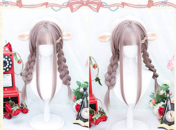 Dalao Home - Sweet Long Straight Taro Purple Wig