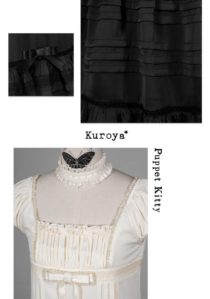 Kuroya~Dreamcatcher~Twin Lolita OP Set Bunny & Kitty Inspired Dress Suit 42987:761227