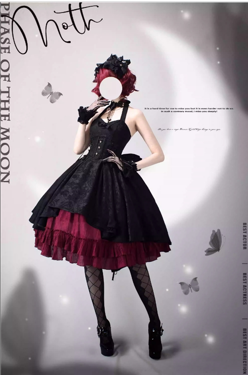 Strawberry Duck~ Gothic Lolita Dress Black and White Lolita JSK – 42Lolita