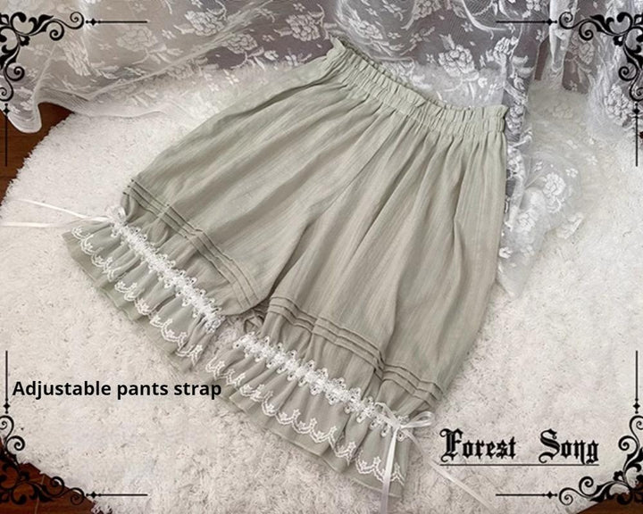 Forest Song~Daily Lolita Bloomers Strap Adjustable Shorts   