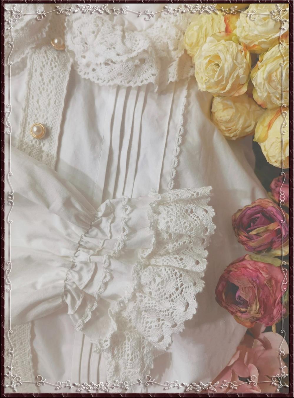 Tiny Garden~Cotton Retro Lace Lolita Blouse   