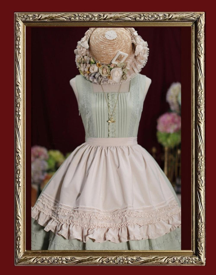 Tiny Garden~Nocturne Reminiscence~Elegant Lolita JSK Dress Multi-Wear Apron Dress Set   