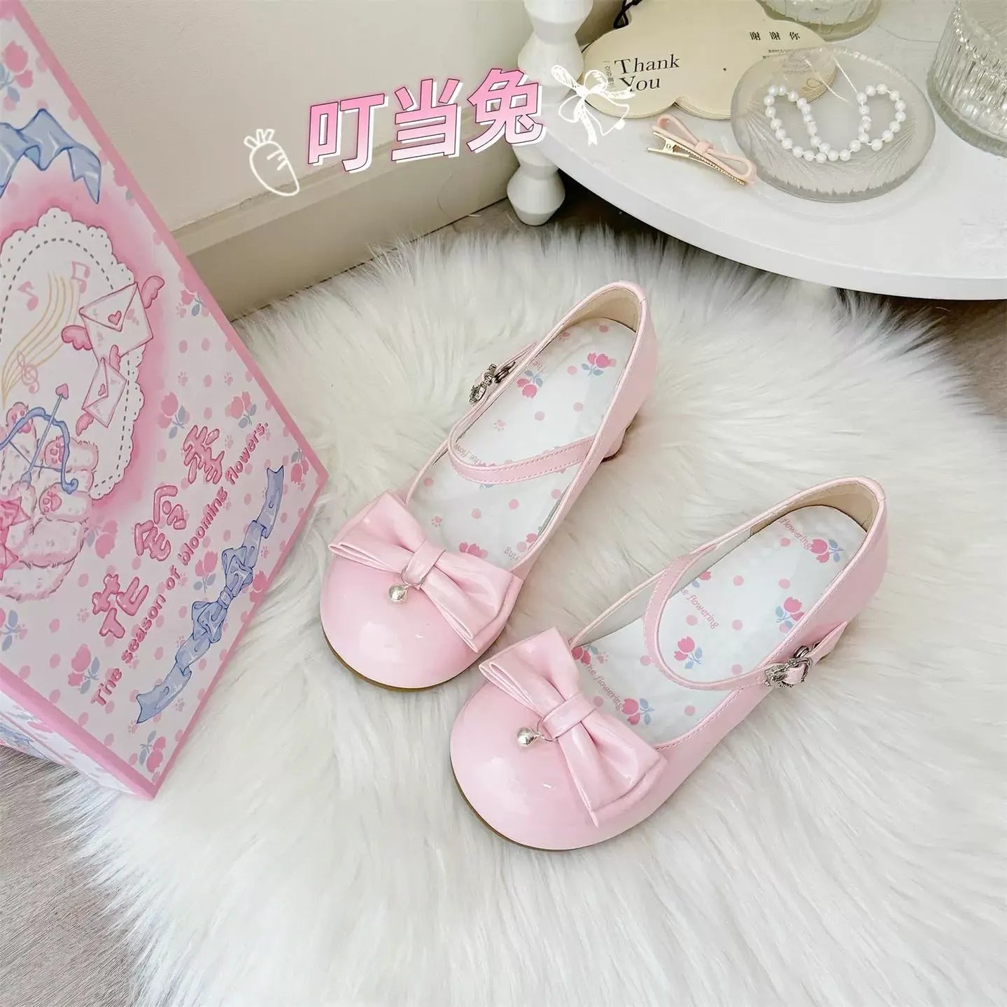 Dingbell Bunny - Sweet Lolita Round Toe Shoes, Cat Paw Heel 45672:858097