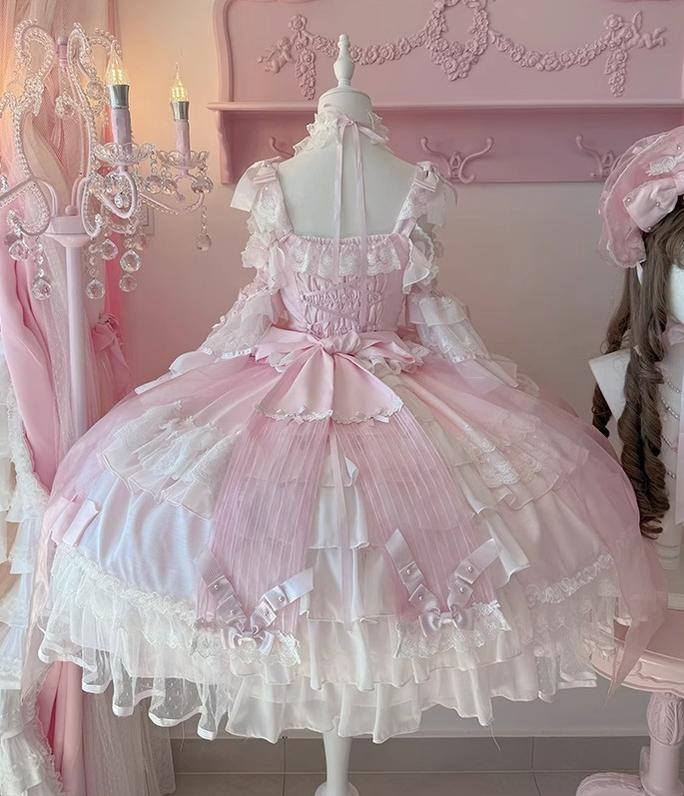Mengfuzi - Gem Princess - Wedding Sweet Lolita JSK Dress Suit, Side Zipper 44018:792367