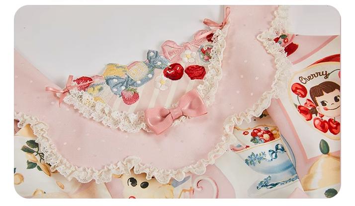 Summer Fairy~IP Collab Kawaii Lolita JSK Shirt Candy Box Hat   