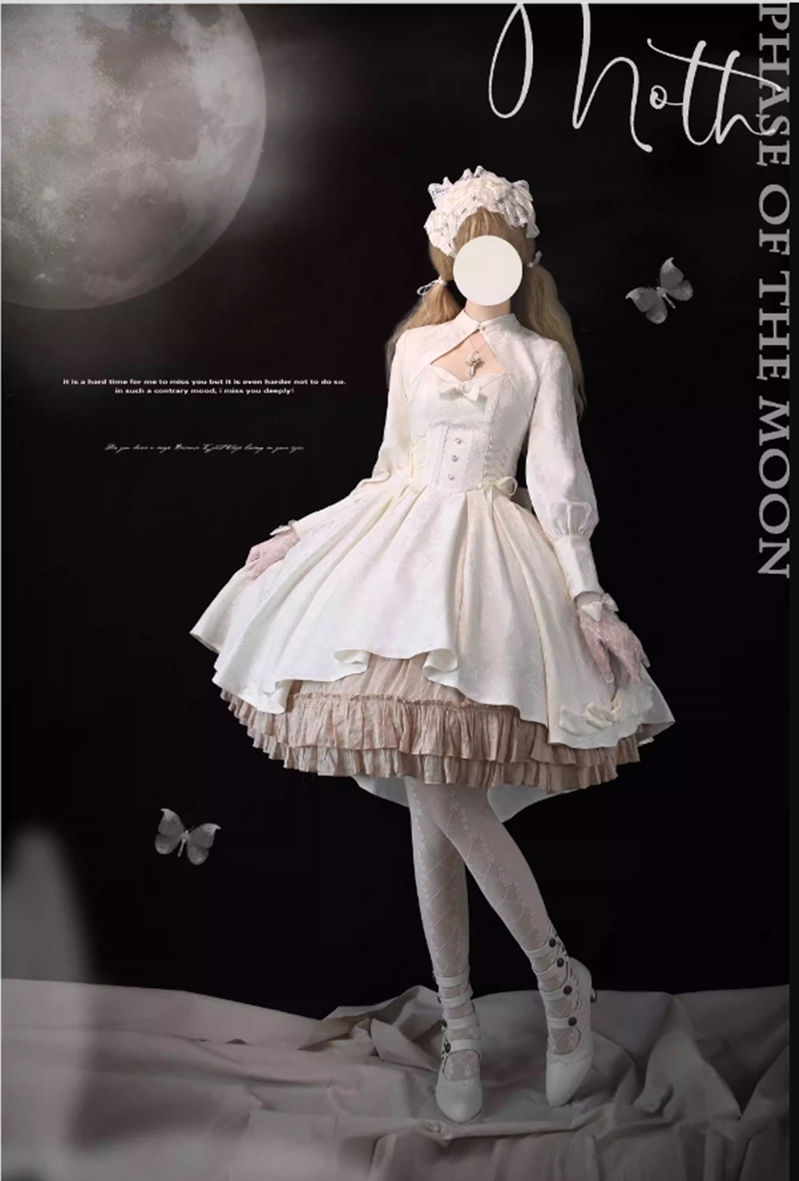 (BFM)Strawberry Duck~Gothic Lolita Dress White Lolita JSK 29578:357460