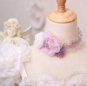 Bramble Rose~Intergalactic Galaxy~Elegant Lolita Embroidery JSK S neck accessory 