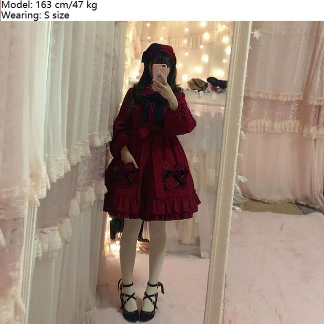 Dawn and Morning~Winter Lolita Coat Lovely Lolita Wool Coat Dress   