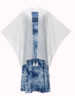 Chixia~Han Lolita Dress and Shawl Tie-dye Hanfu M shawl(free size) 