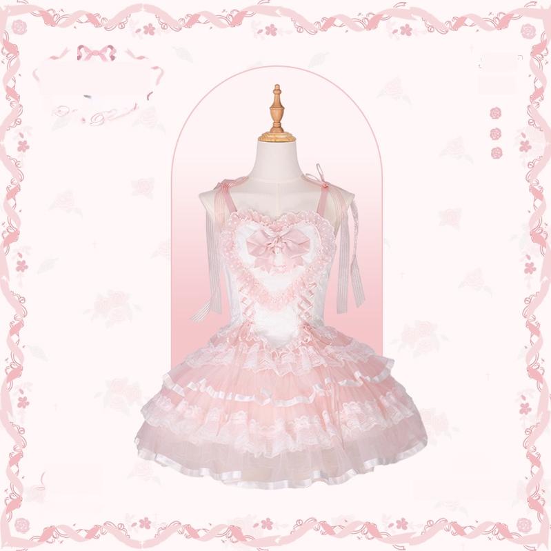 Flower and Pearl Box~Silk Ballet~Wedding Lolita JSK Dress Princess Bridal Dress 34050:708116