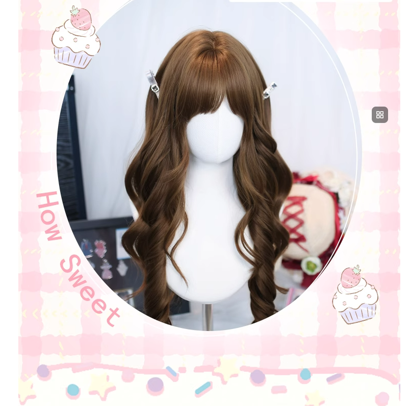 Dalao Home - Dream Threads - Daily Lolita Long Curly Wig 44228:800291