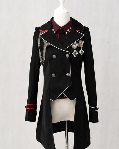 YourHighness~Gothic Lolita Suits Red Black Coat and SK coat L 