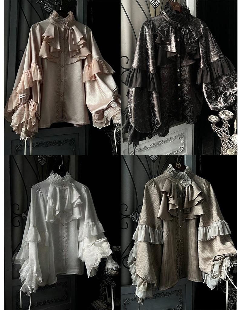 Dragon Bone Cemetery - Gothic Lolita Long Sleeve Blouse
