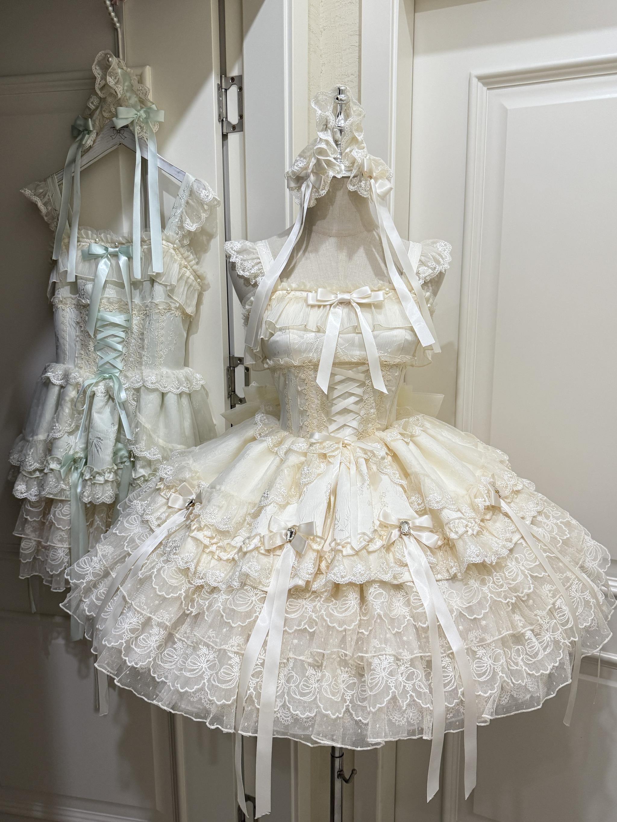 Sweet Lolita JSK Dress, Tiered Ruffles