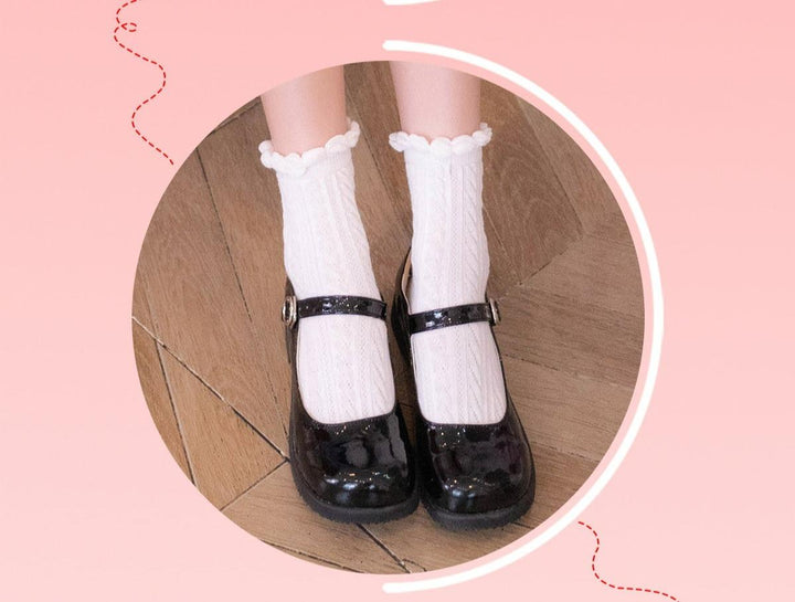 Sosic~Sweet Lolita Mary Jane Flat Shoes   