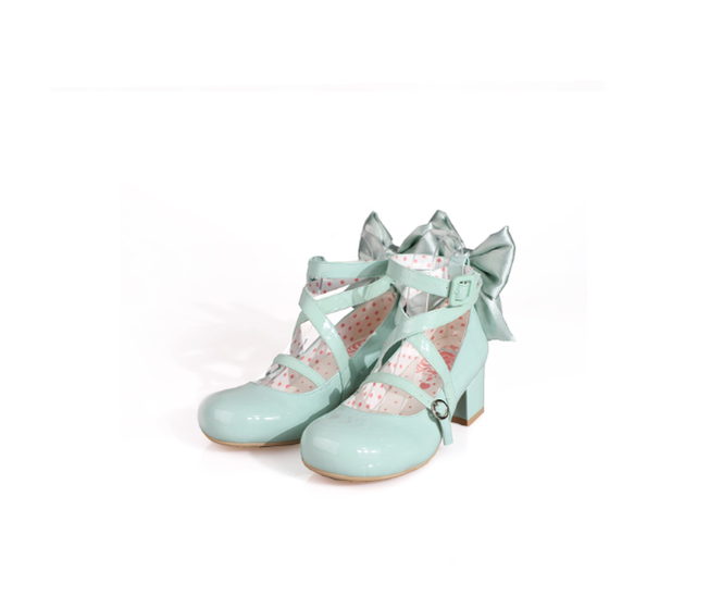 MODO - Follow in the Moonlight - Sweet Lolita Round Toe Shoes with Large Bow (34 35 36 37 38 39 40 41) 42097:782306