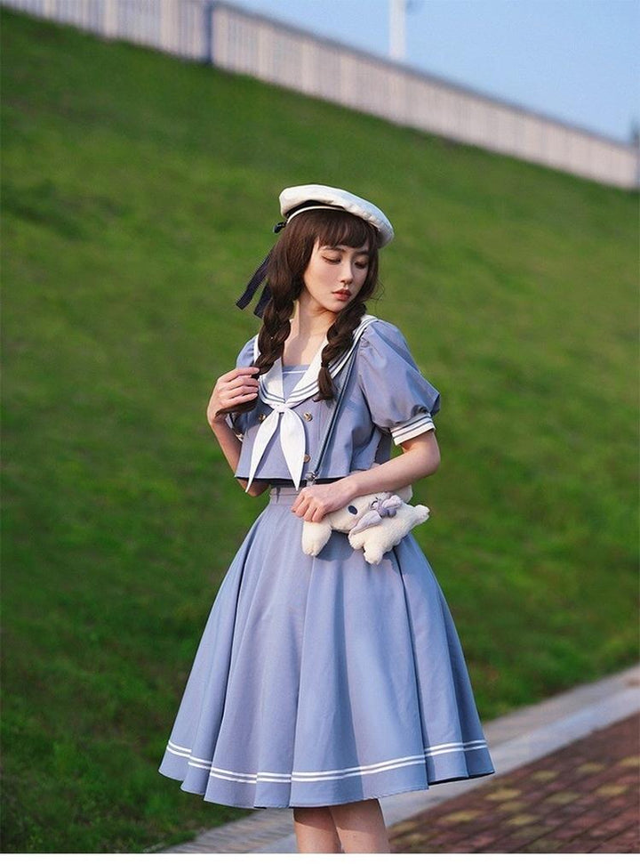 Beleganty - Sea and Wind Separate SP 3.0 - Sailor Lolita Skirt, Long/Short Lengths