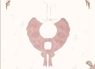 (BFM)Mademoiselle Pearl~Lovely Lolita Dress OP Cloak Blouse SK Set XS Fake Collar (Pink Free Size) 