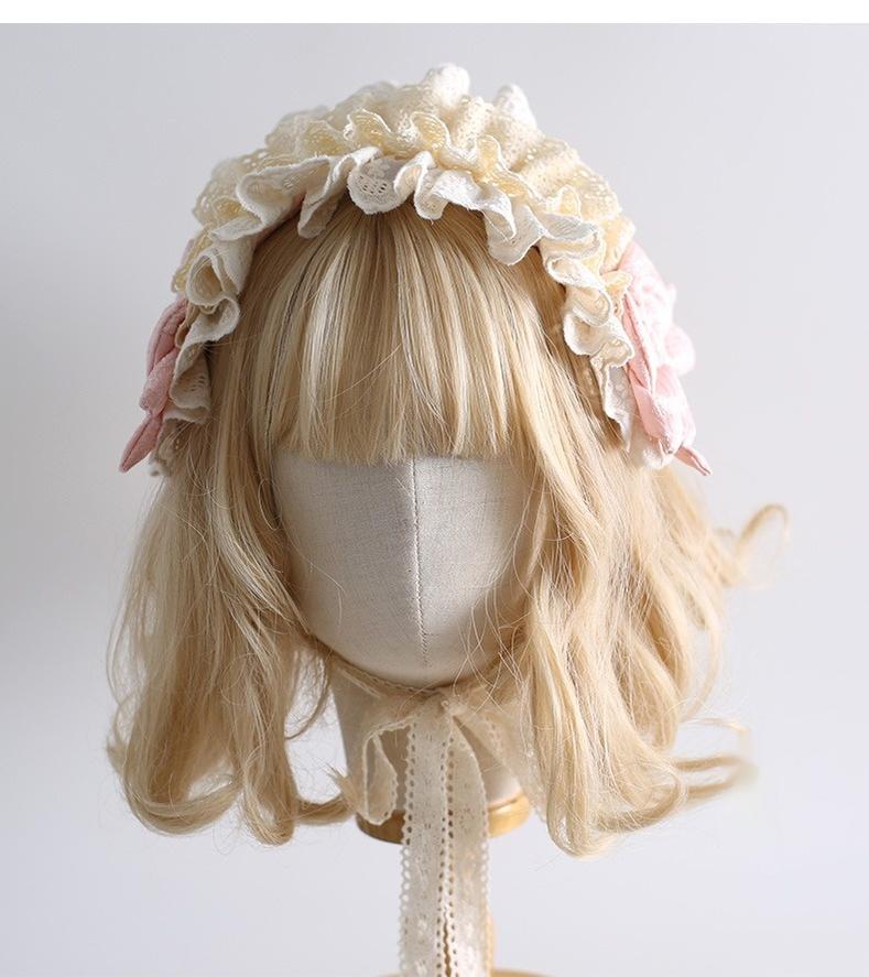 Xiaogui~Sweet Lolita Headband Lace Hairband Ballet Style