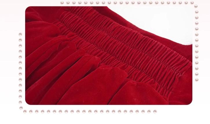 Yingtang~Christmas Plus Size Lolita Plush Coat Dress Set 32234:393702