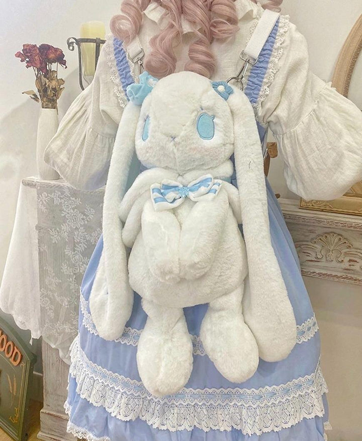 RosyDream~Kawaii Lolita Bunny Doll Bag Plush Doll with a Skeleton 42143:728408