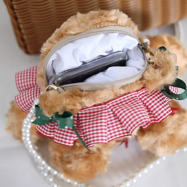 Xiaogui~Kawaii Lolita Brown Bear Christmas Bag   