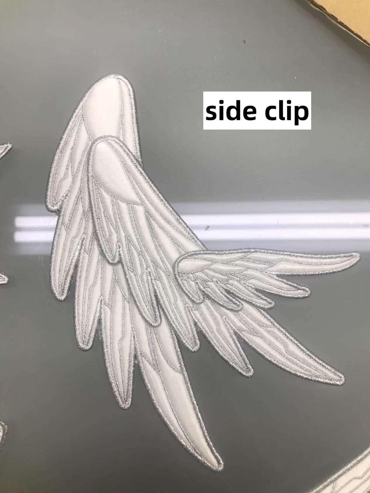 LustrE - Metallic Angel - Silver-white Punk Lolita JSK, Wing and Rhinestone Details 44276:801977