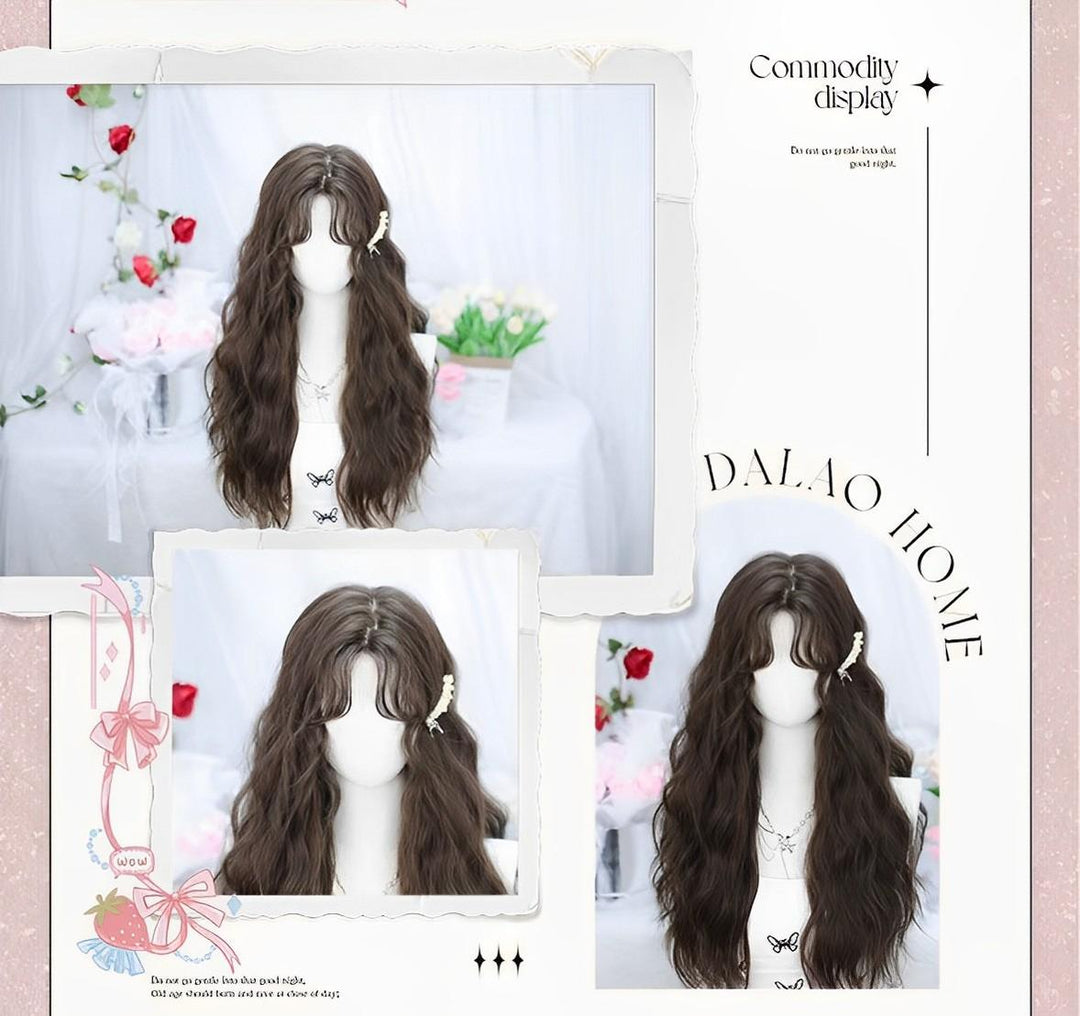 Dalao Home~Fallen~Daily Lolita Wigs Cold brown Long Hair   