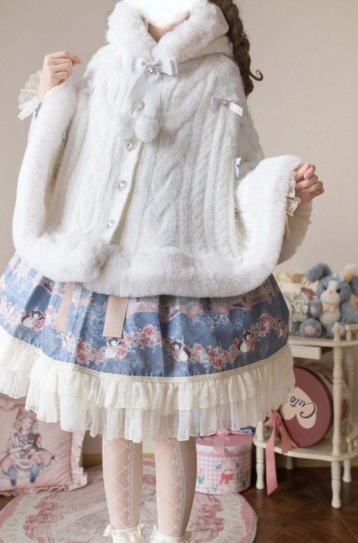 MIST~Sweet Bliss~Sweet Lolita Cape Winter Lolita Sweater Coat